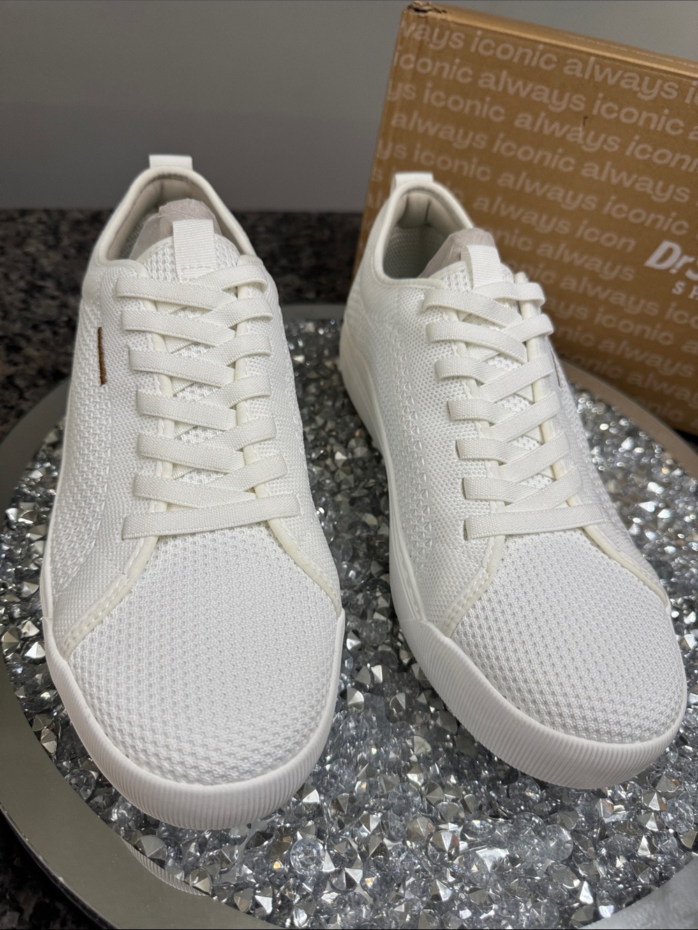 Dr. Scholl's time off White Knit Platform Sneakers NEW 11 - Picture 3 of 13